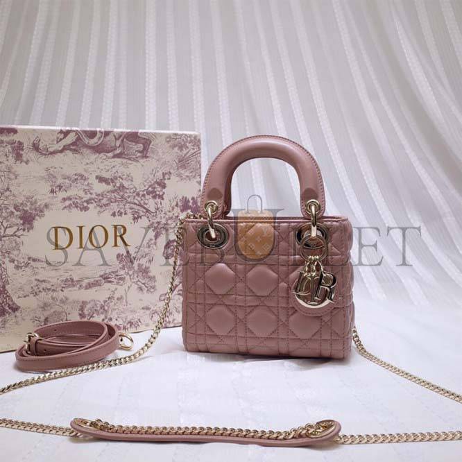 DIOR MINI LADY BAG M0505OADU_M15P (17cm*15cm*7cm)